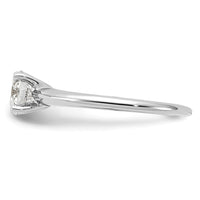 14kw 3/4ct Cert Lab Grown Diamond VS/SI+ G+ Round Comp Solitaire Eng Ring