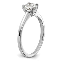 14kw 3/4ct Lab Grown Diamond VS+ F+ Round Comp Solitaire Eng Ring