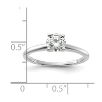 14kw 3/4ct Lab Grown Diamond VS+ F+ Round Comp Solitaire Eng Ring
