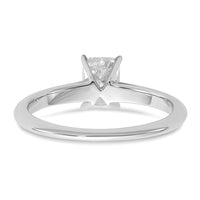 14kw 3/4ct Lab Grown Diamond VS/SI+ G+ Radiant Solitaire Comp Eng Ring