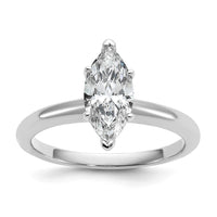 14kw 1ct Lab Grown Diamond VS+ F+ Marquise Solitaire Comp Eng Ring