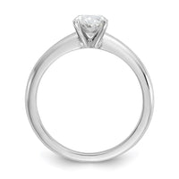 14kw 1ct Cert Lab Grown Diamond VS/SI+ G+ Oval Comp Solitaire Eng Ring