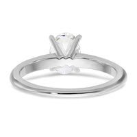 14kw 1ct Cert Lab Grown Diamond VS/SI+ G+ Oval Comp Solitaire Eng Ring