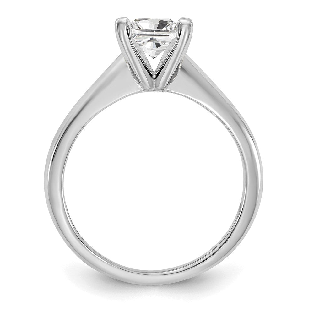 14kw 1ct Lab Grown Diamond VS+ F+ Princess Comp Solitaire Eng Ring