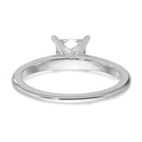 14kw 1ct Lab Grown Diamond VS+ F+ Princess Comp Solitaire Eng Ring