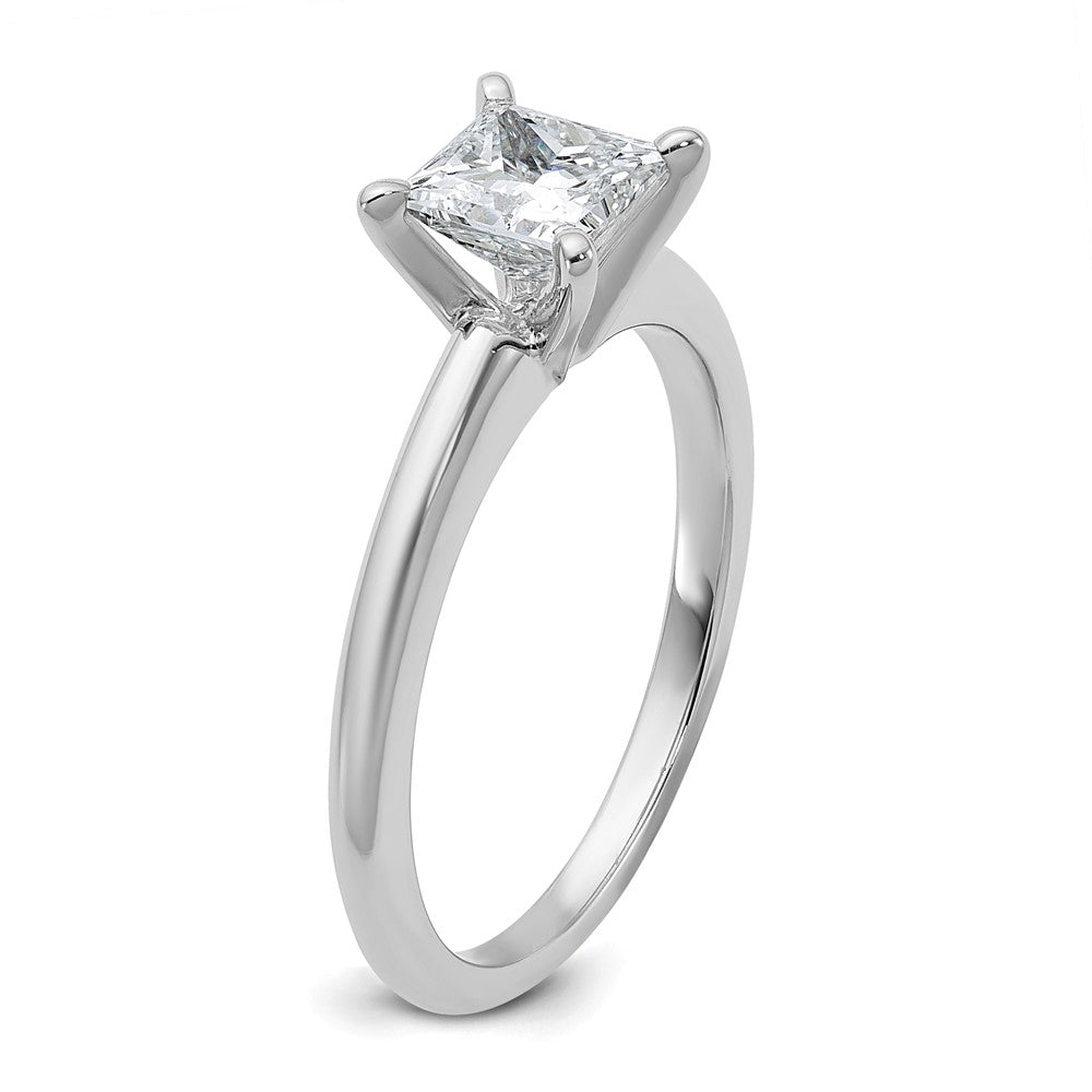 14kw 1ct Lab Grown Diamond VS+ F+ Princess Comp Solitaire Eng Ring