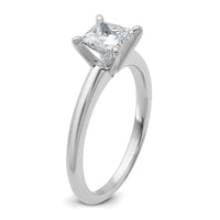 14kw 1ct Lab Grown Diamond VS+ F+ Princess Comp Solitaire Eng Ring