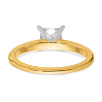 14ktt 1ct Lab Grown Diamond VS+ F+ Princess Comp Solitaire Eng Ring