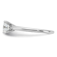 14kw 1ct Lab Grown Diamond VS+ F+ Round Comp Solitaire Eng Ring