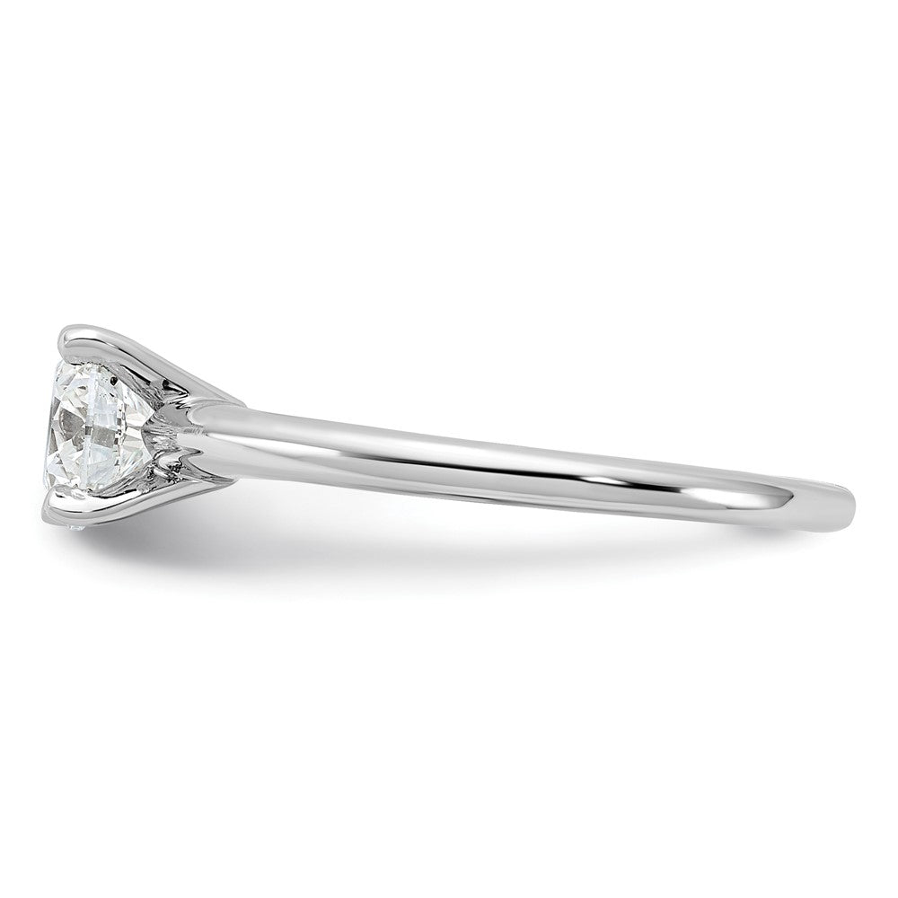 14kw 1ct Cert Lab Grown Diamond VS+ F+ Round Comp Solitaire Eng Ring