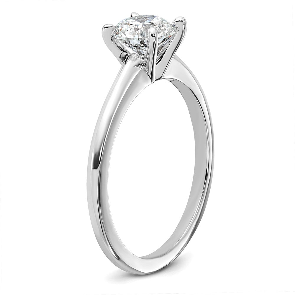 14kw 1ct Cert Lab Grown Diamond VS+ F+ Round Comp Solitaire Eng Ring