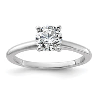 14kw 1ct Lab Grown Diamond VS+ F+ Round Comp Solitaire Eng Ring