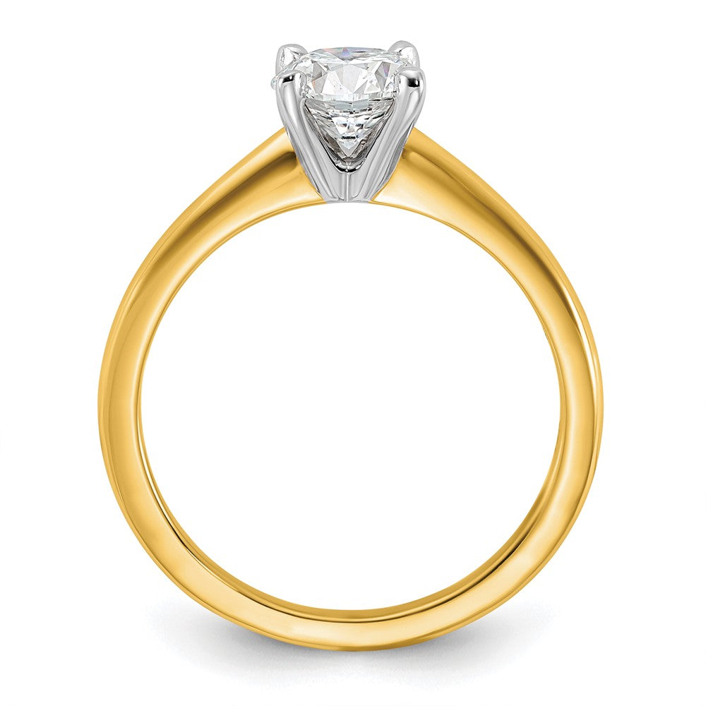 14ktt 1ct Lab Grown Diamond VS+ F+ Round Comp Solitaire Eng Ring