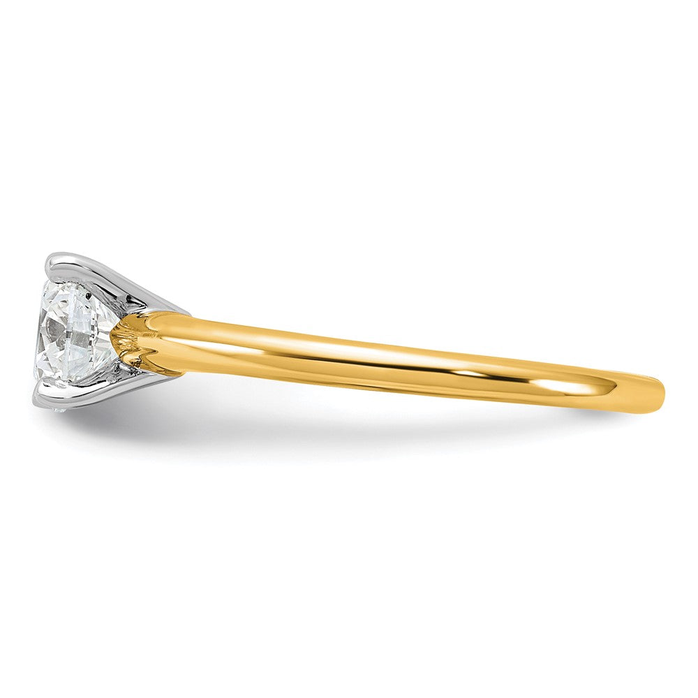 14ktt 1ct Lab Grown Diamond VS+ F+ Round Comp Solitaire Eng Ring