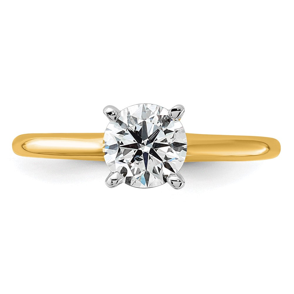14ktt 1ct Lab Grown Diamond VS/SI+ G+ Round Comp Solitaire Eng Ring