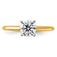 14ktt 1ct Lab Grown Diamond VS/SI+ G+ Round Comp Solitaire Eng Ring