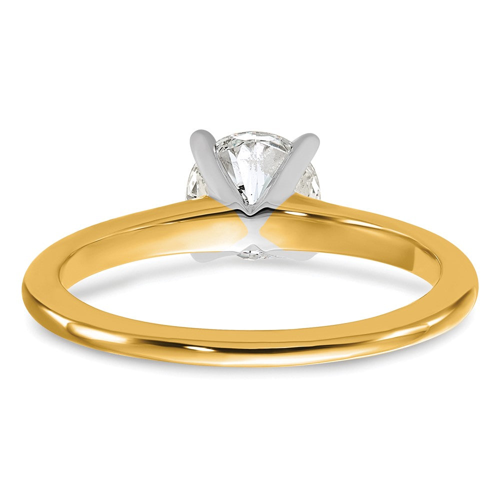 14ktt 1ct Lab Grown Diamond VS+ F+ Round Comp Solitaire Eng Ring