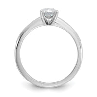 14kw 1ct Lab Grown Diamond VS/SI+ G+ Radiant Solitaire Comp Eng Ring
