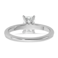 14kw 1ct Lab Grown Diamond VS/SI+ G+ Radiant Solitaire Comp Eng Ring