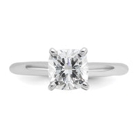 14kw 1 1/2ct Cert Lab Grown Dia VS/SI+ G+ Cushion Comp Solitaire Eng Ring