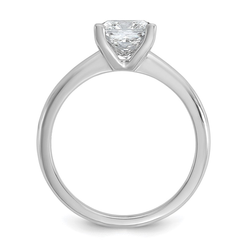 14kw 1 1/4ct Cert Lab Grown Dia VS/SI+ G+ Princess Comp Solitaire Eng Ring