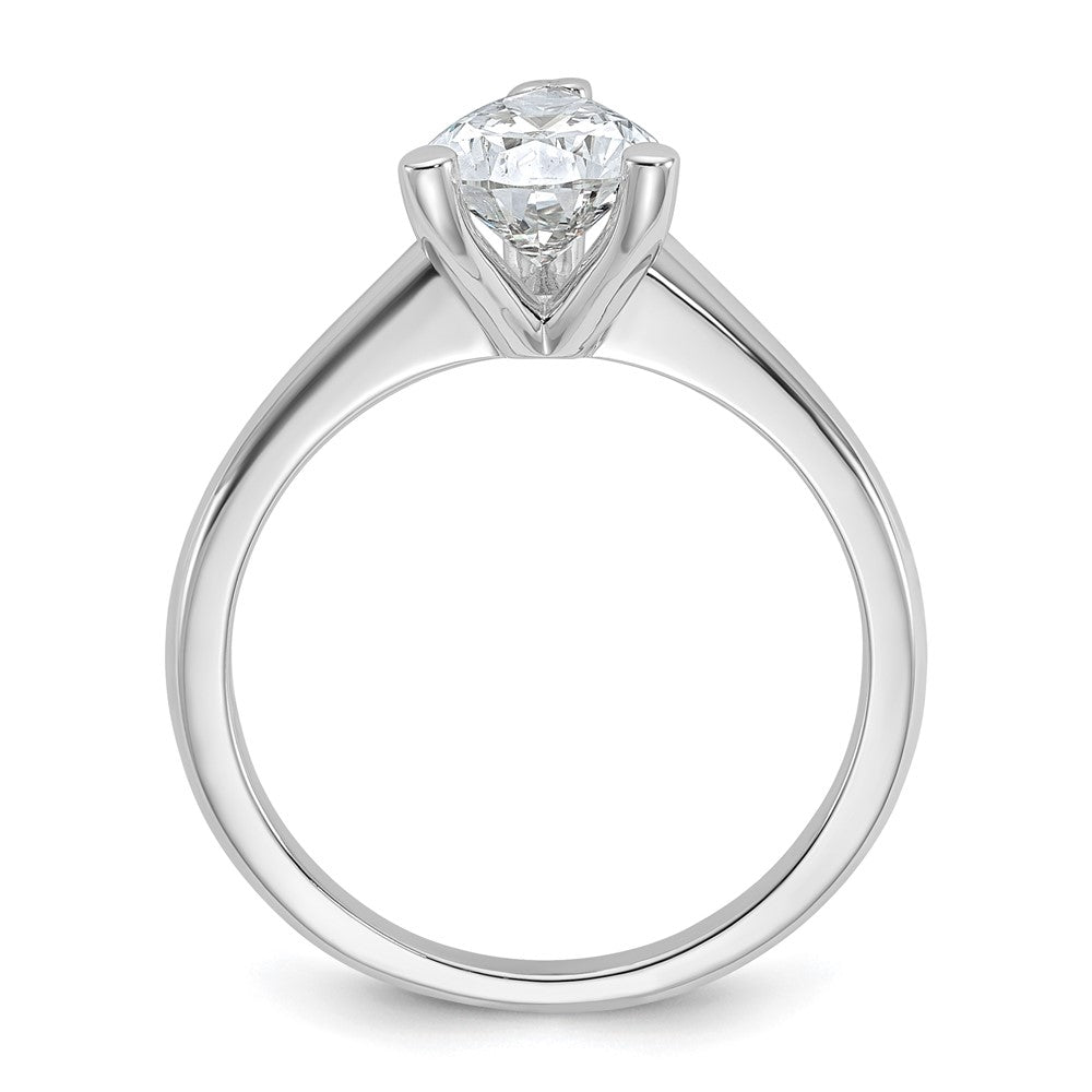 14kw 1 1/4ct Cert Lab Grown Diamond VS/SI+ G+ Pear Solitaire Comp Eng Ring
