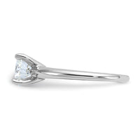 14kw 1 1/2ct Lab Grown Diamond VS/SI+ G+ Round Comp Solitaire Eng Ring