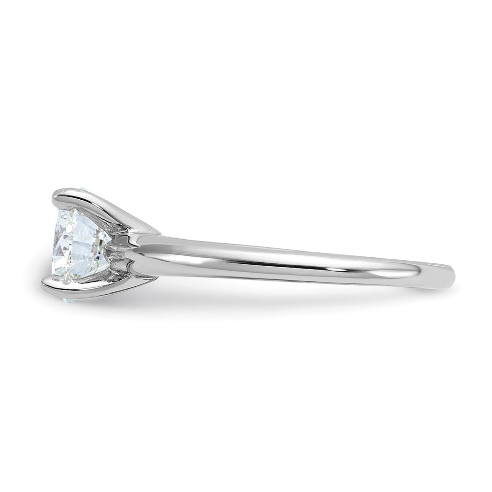 14kw 1 1/4ct Lab Grown Diamond VS+ F+ Round Comp Solitaire Eng Ring