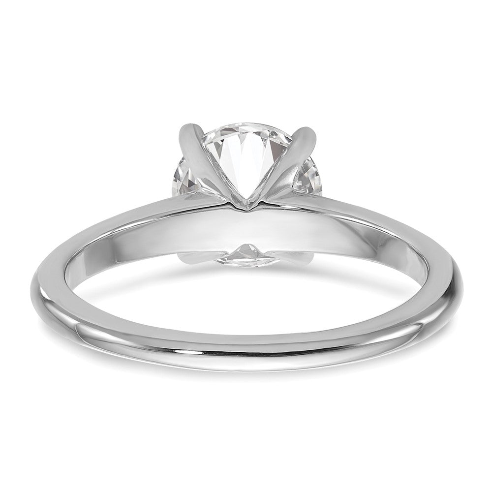 14kw 1 1/4ct Cert Lab Grown Diamond VS+ F+ Round Comp Solitaire Eng Ring
