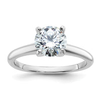 14kw 1 1/2ct Lab Grown Diamond VS+ F+ Round Comp Solitaire Eng Ring