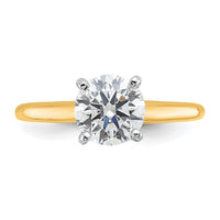 14ktt 1 1/2ct Cert Lab Grown Dia VS/SI+ G+ Round Comp Solitaire Eng Ring