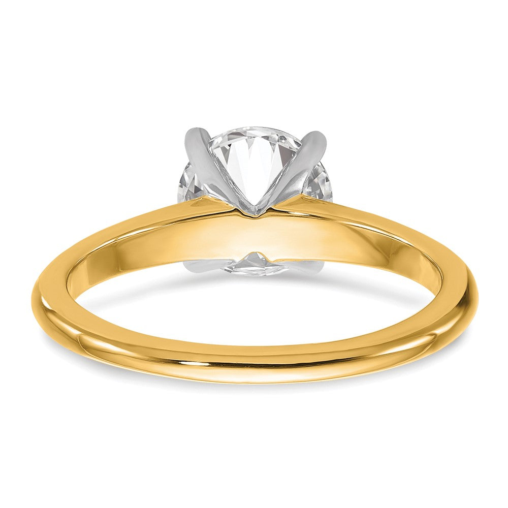 14ktt 1 1/2ct Cert Lab Grown Dia VS/SI+ G+ Round Comp Solitaire Eng Ring