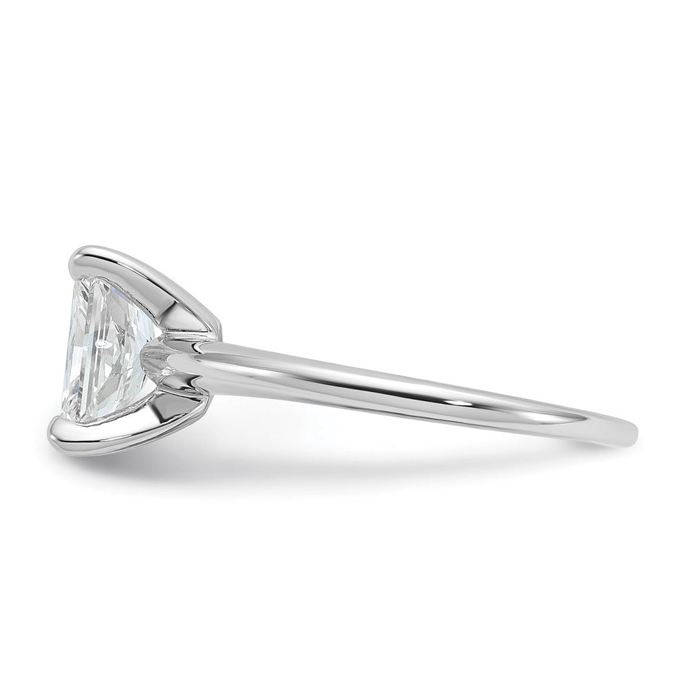 14kw 1 1/4ct Cert Lab Grown Dia VS/SI+ G+ Radiant Solitaire Comp Eng Ring