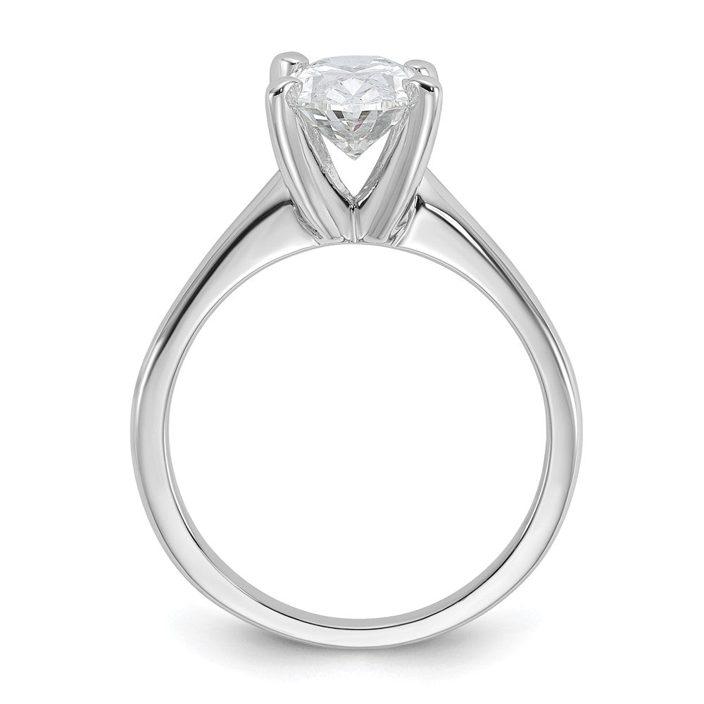 14kw 1 3/4ct Cert Lab Grown Diamond VS/SI+ G+ Oval Comp Solitaire Eng Ring