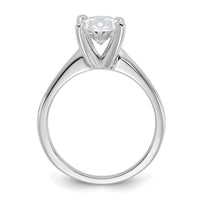 14kw 1 3/4ct Cert Lab Grown Diamond VS/SI+ G+ Oval Comp Solitaire Eng Ring