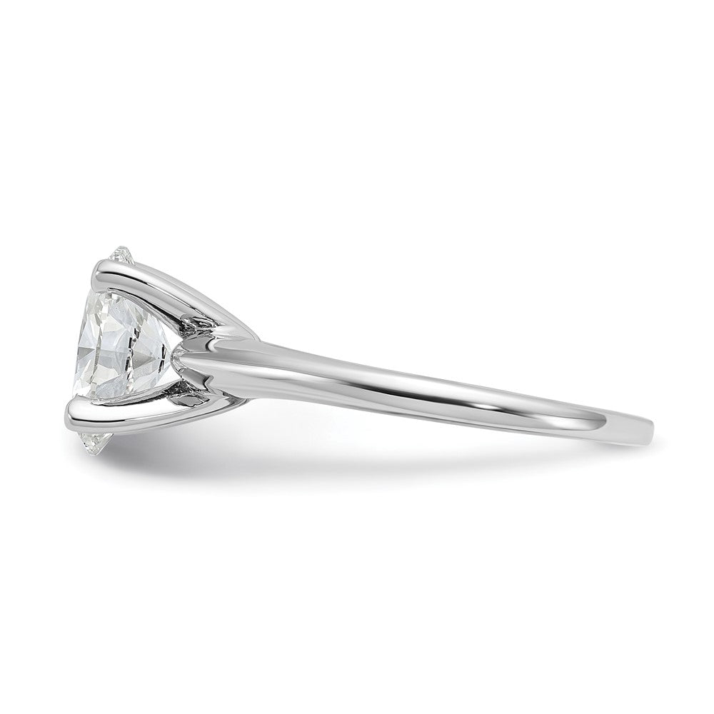 14kw 1 3/4ct Cert Lab Grown Diamond VS/SI+ G+ Oval Comp Solitaire Eng Ring