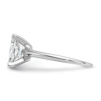 14kw 1 3/4ct Lab Grown Diamond VS/SI+ G+ Radiant Solitaire Comp Eng Ring
