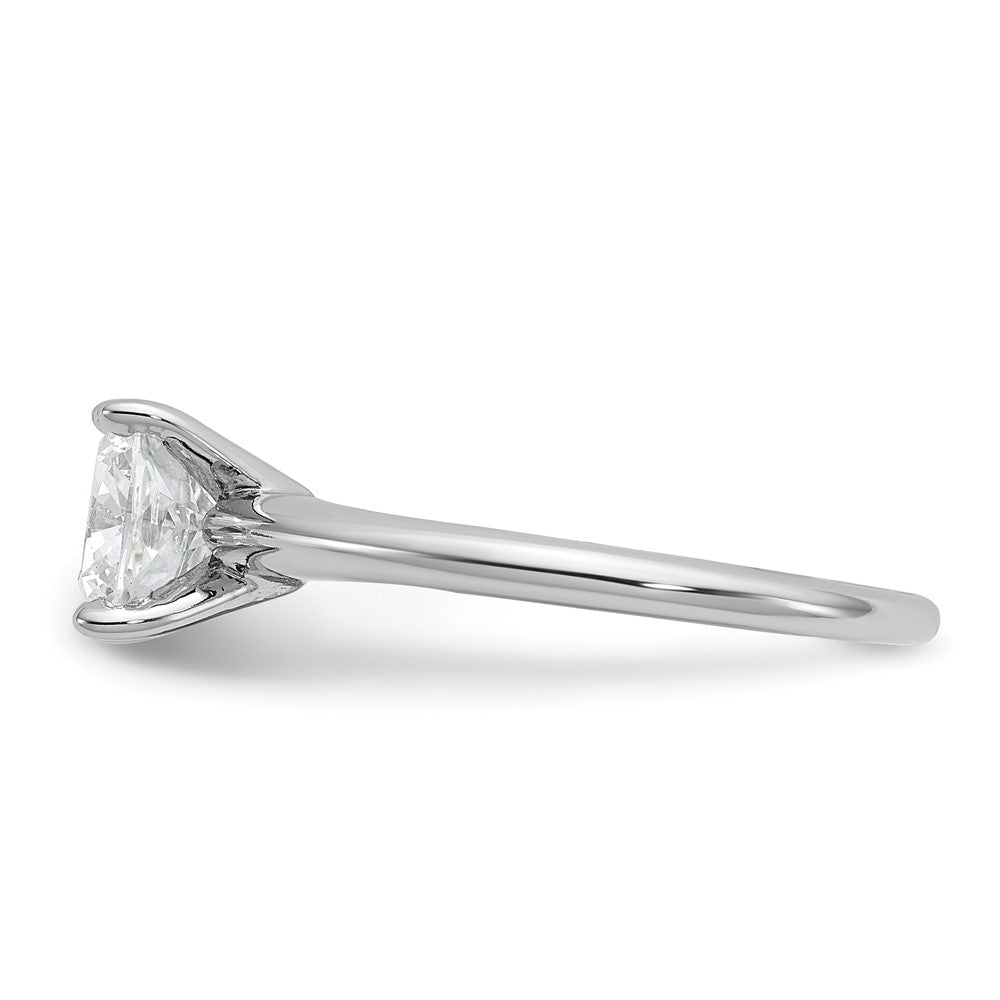 14kw 2ct Lab Grown Diamond VS+ F+ Cushion Comp Solitaire Eng Ring