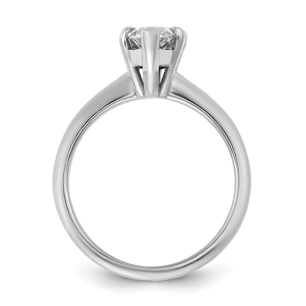 14kw 2ct Cert Lab Grown Diamond VS+ F+ Marquise Solitaire Comp Eng Ring