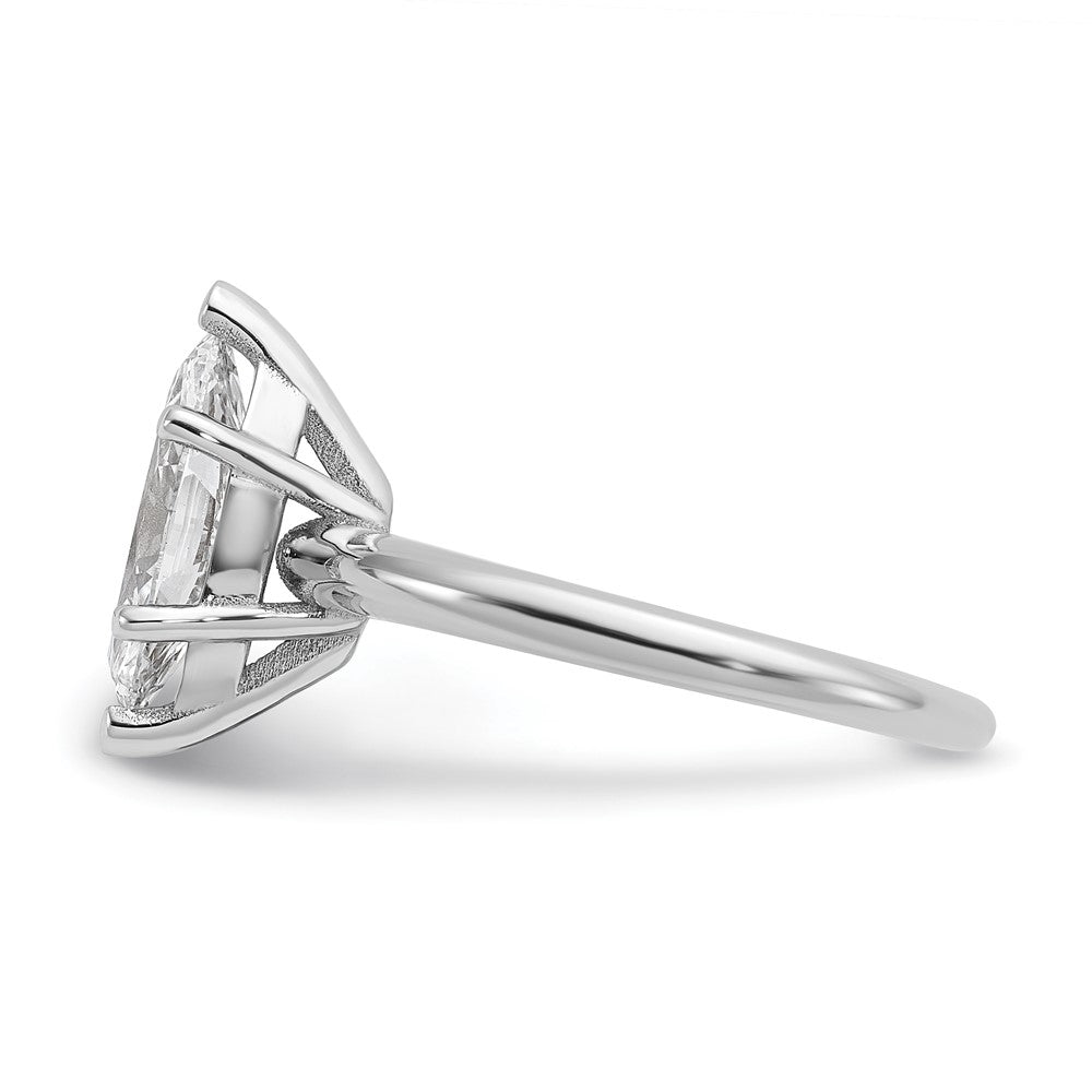 14kw 2ct Cert Lab Grown Diamond VS+ F+ Marquise Solitaire Comp Eng Ring