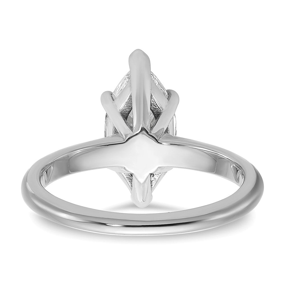 14kw 2ct Cert Lab Grown Diamond VS+ F+ Marquise Solitaire Comp Eng Ring