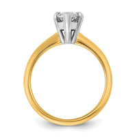 14ktt 2ct Lab Grown Diamond VS+ F+ Marquise Solitaire Comp Eng Ring