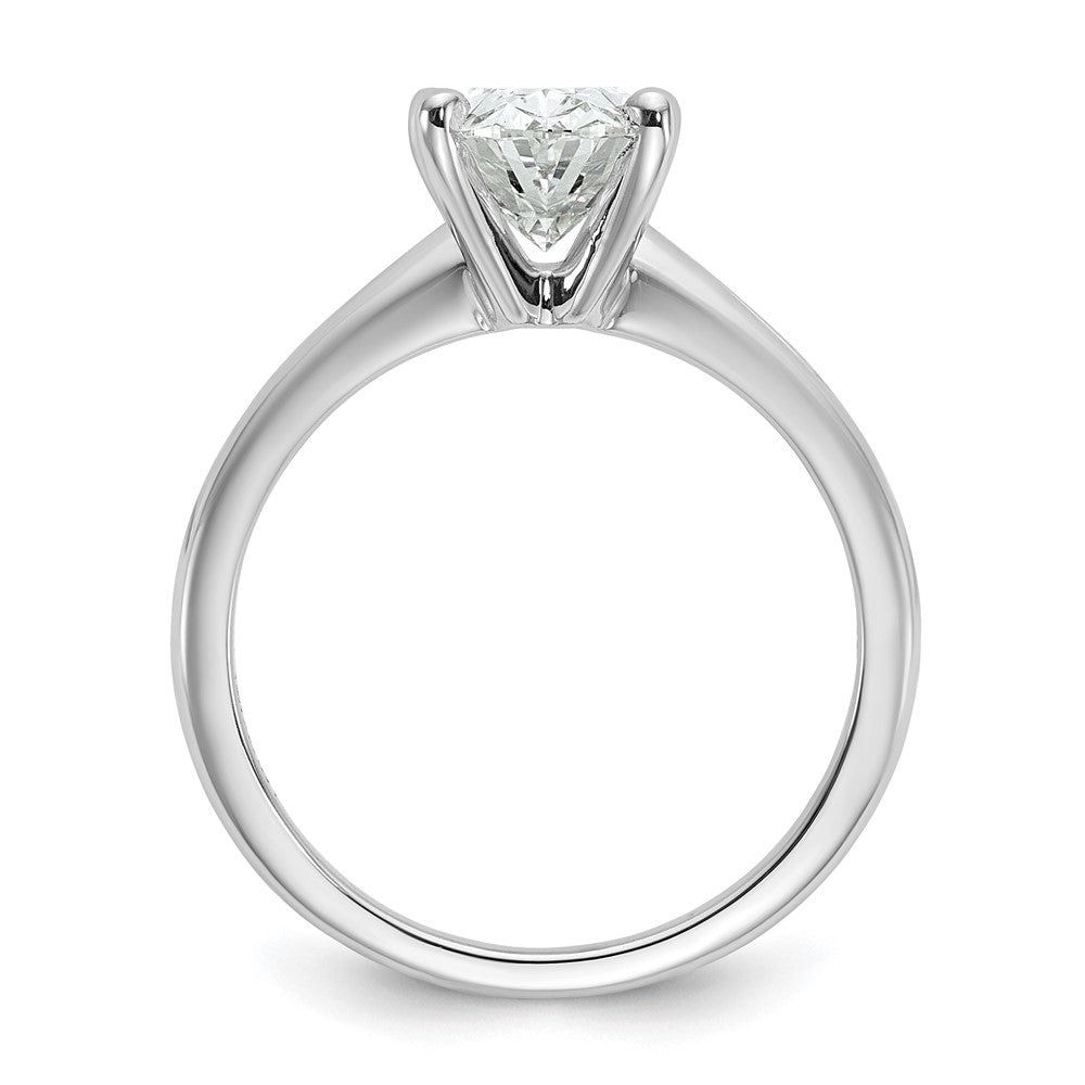 14kw 2ct Cert Lab Grown Diamond VS+ F+ Oval Comp Solitaire Eng Ring