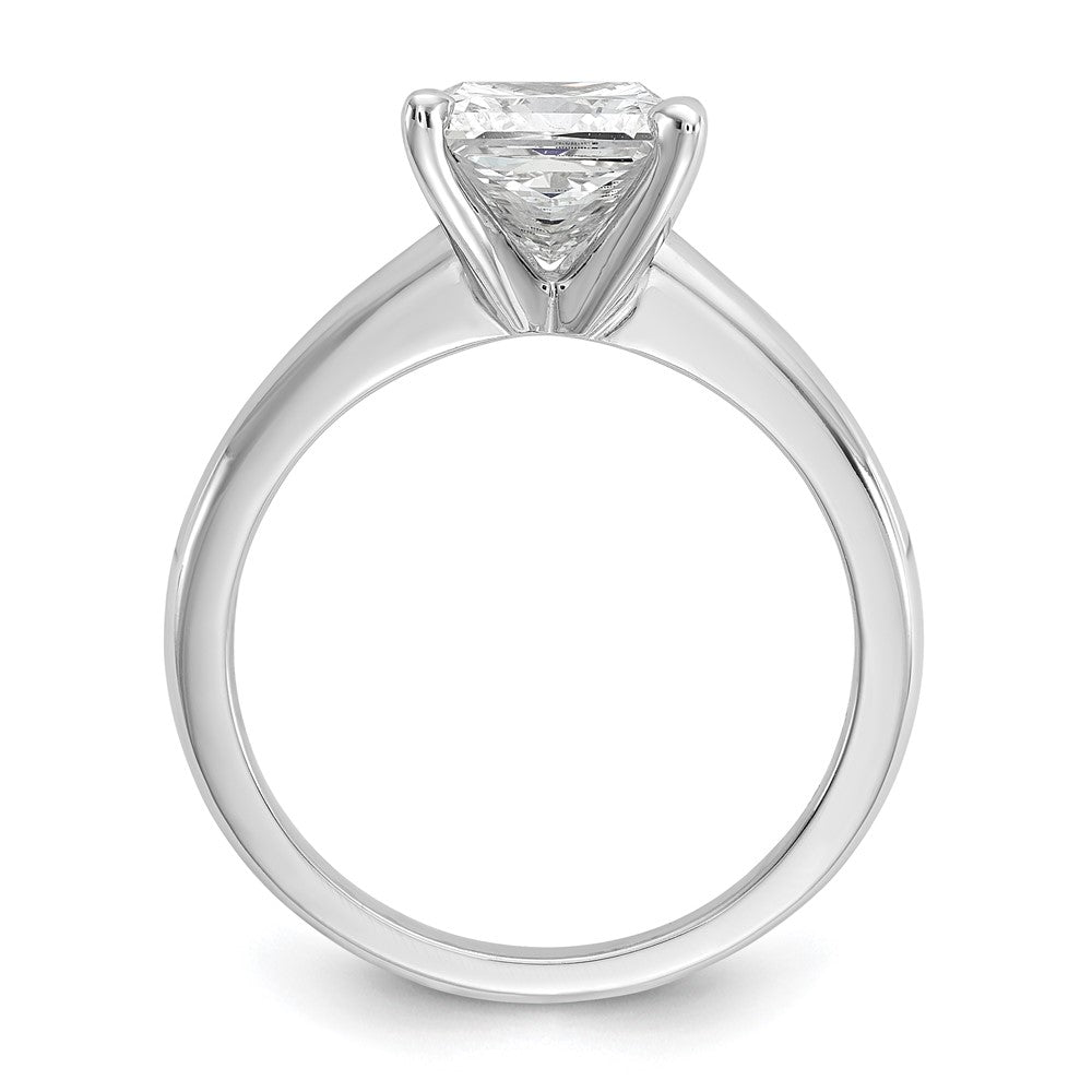 14kw 2ct Lab Grown Diamond VS+ F+ Princess Comp Solitaire Eng Ring