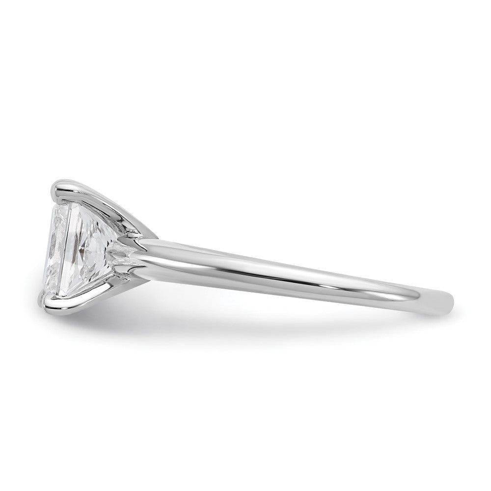 14kw 2ct Lab Grown Diamond VS+ F+ Princess Comp Solitaire Eng Ring