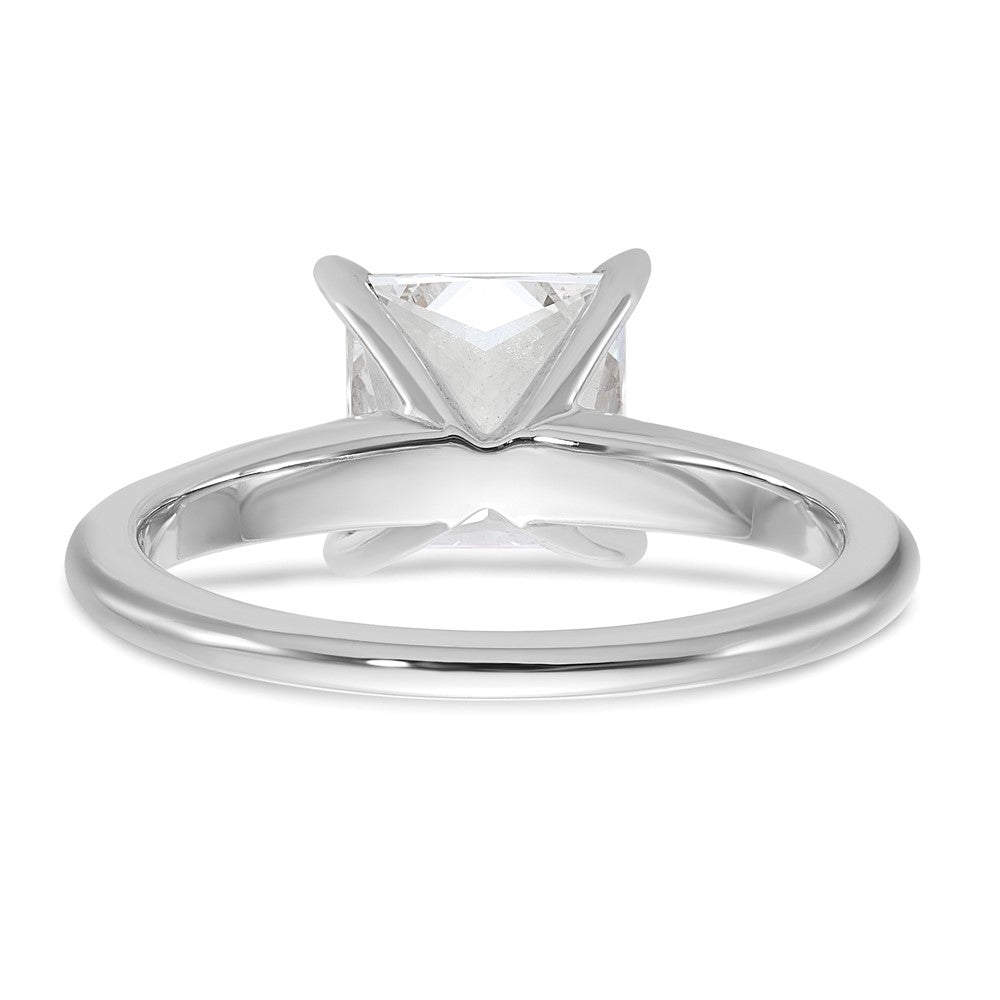 14kw 2ct Lab Grown Diamond VS/SI+ G+ Princess Comp Solitaire Eng Ring