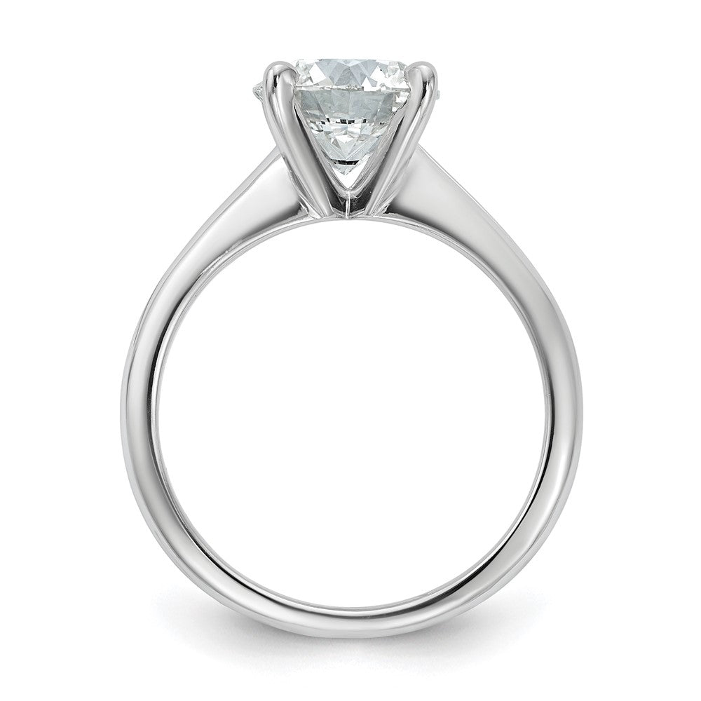 14kw 2ct Cert Lab Grown Diamond VS+ F+ Round Comp Solitaire Eng Ring