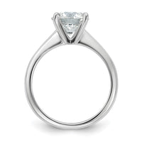 14kw 2ct Cert Lab Grown Diamond VS+ F+ Round Comp Solitaire Eng Ring