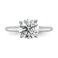 14kw 2ct Lab Grown Diamond VS/SI+ G+ Round Comp Solitaire Eng Ring