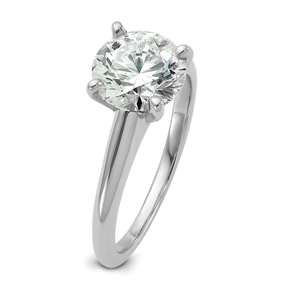 14kw 2ct Cert Lab Grown Diamond VS+ F+ Round Comp Solitaire Eng Ring
